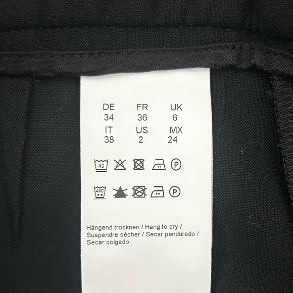 Hugo Boss Black Trousers Classic Straight-Leg, Black, Business Casual, Size 2 - Picture 6 of 6